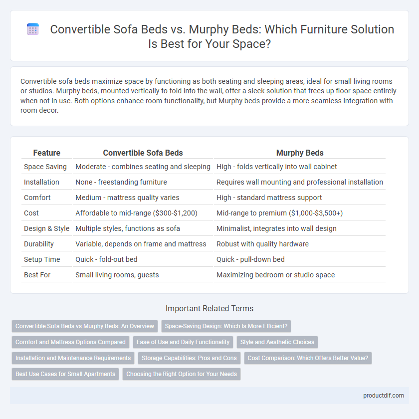 Convertible Sofa Beds vs. Murphy Beds: Which Furniture Solution Is Best for Your Space?