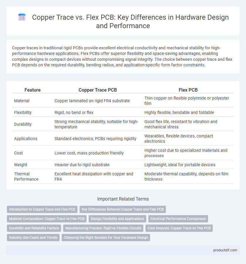 Copper Trace vs. Flex PCB: Key Differences in Hardware Design and Performance