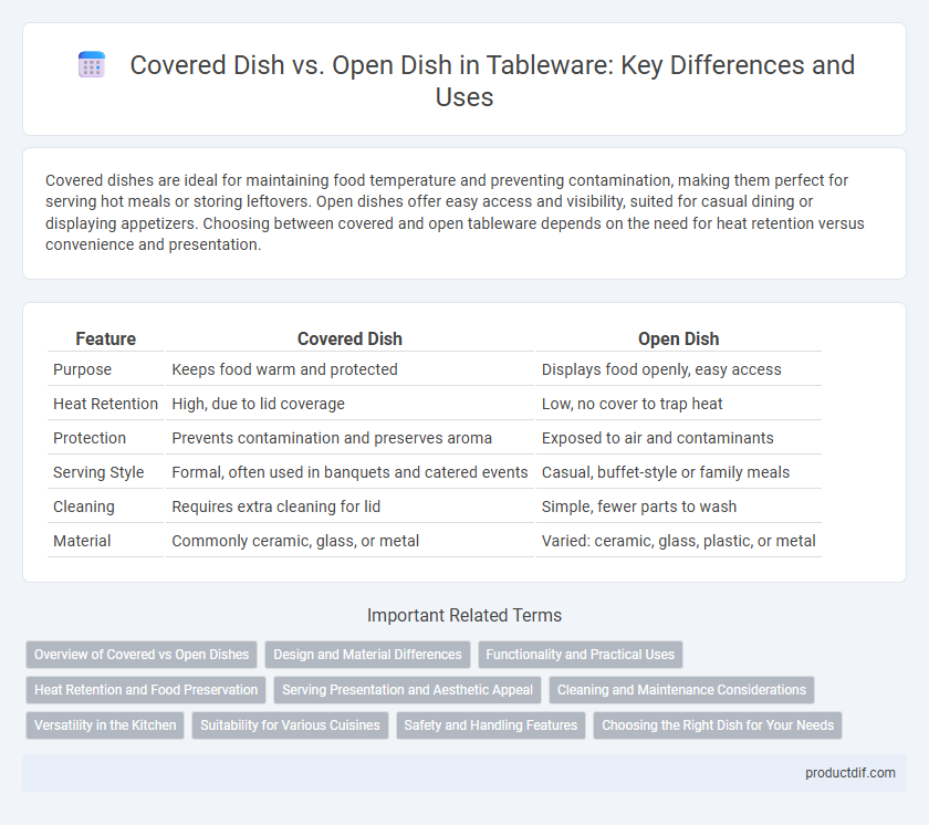 Covered Dish vs. Open Dish in Tableware: Key Differences and Uses