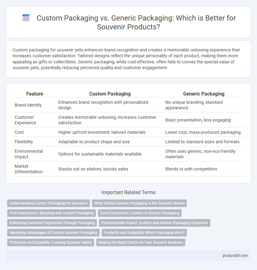 Custom Packaging vs. Generic Packaging: Which is Better for Souvenir Products?