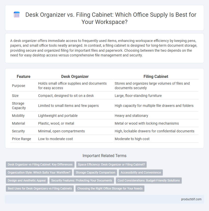 Desk Organizer vs. Filing Cabinet: Which Office Supply Is Best for Your Workspace?