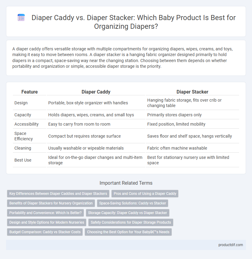 Diaper Caddy vs. Diaper Stacker: Which Baby Product Is Best for Organizing Diapers?
