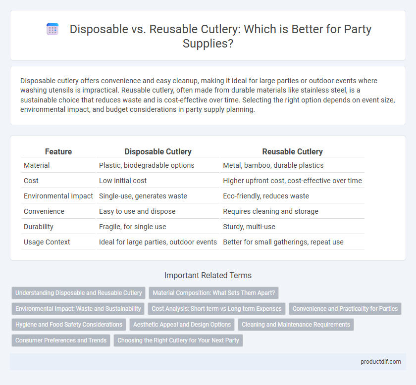 Disposable vs. Reusable Cutlery: Which is Better for Party Supplies?
