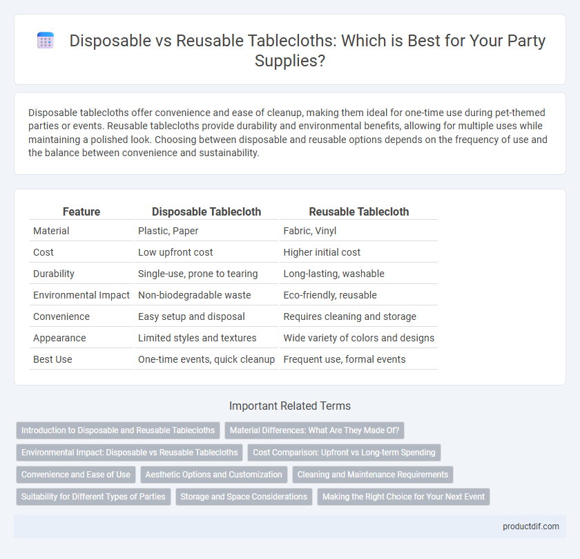 Disposable vs Reusable Tablecloths: Which is Best for Your Party Supplies?