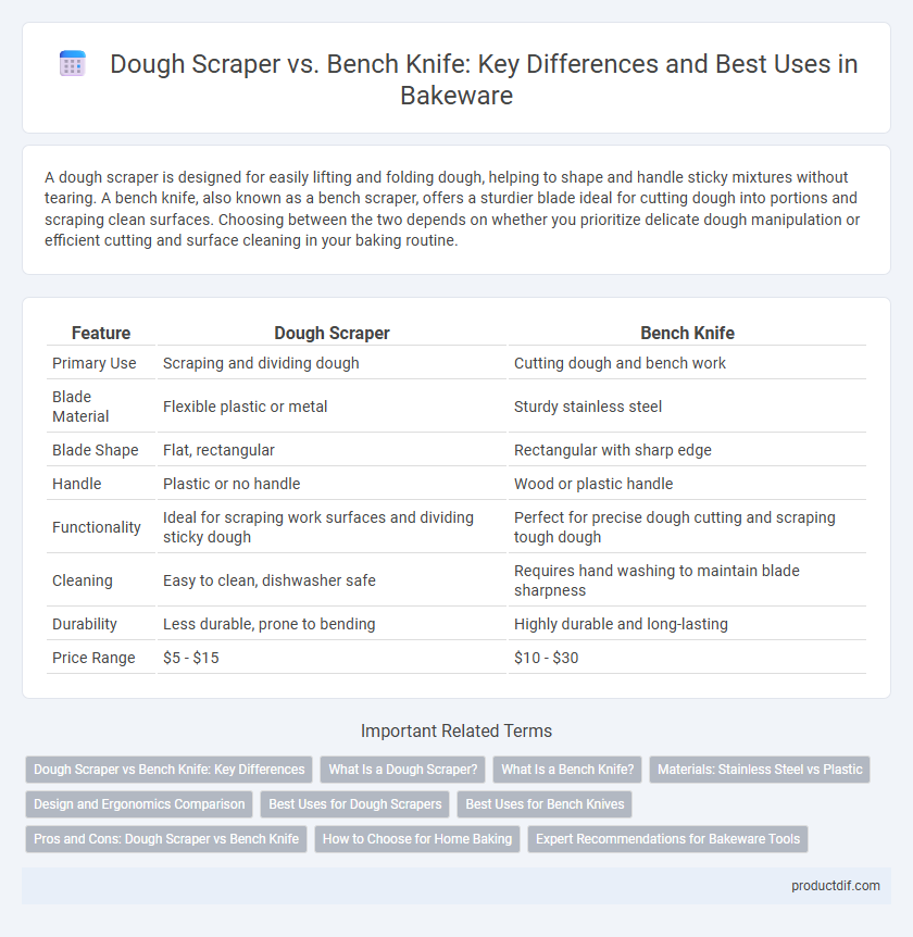 Dough Scraper vs. Bench Knife: Key Differences and Best Uses in Bakeware