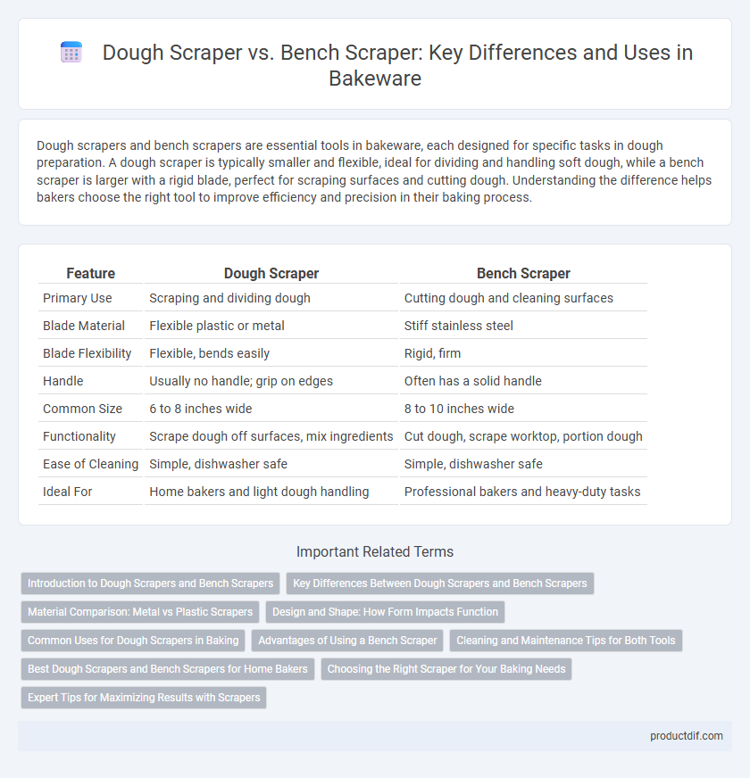 Dough Scraper vs. Bench Scraper: Key Differences and Uses in Bakeware