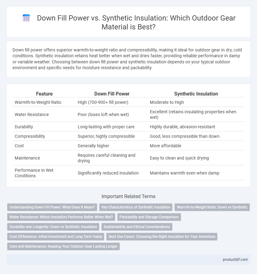 Down Fill Power vs. Synthetic Insulation: Which Outdoor Gear Material is Best?