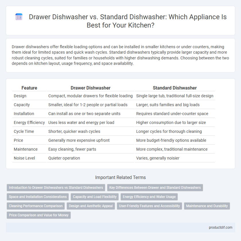 Drawer Dishwasher vs. Standard Dishwasher: Which Appliance Is Best for Your Kitchen?
