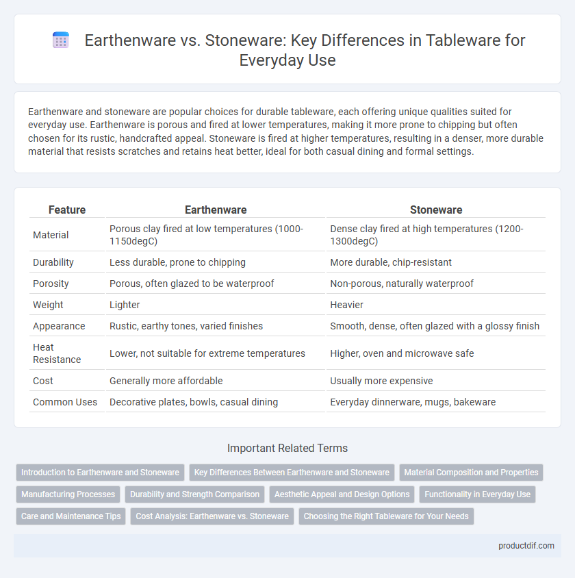 Earthenware vs. Stoneware: Key Differences in Tableware for Everyday Use