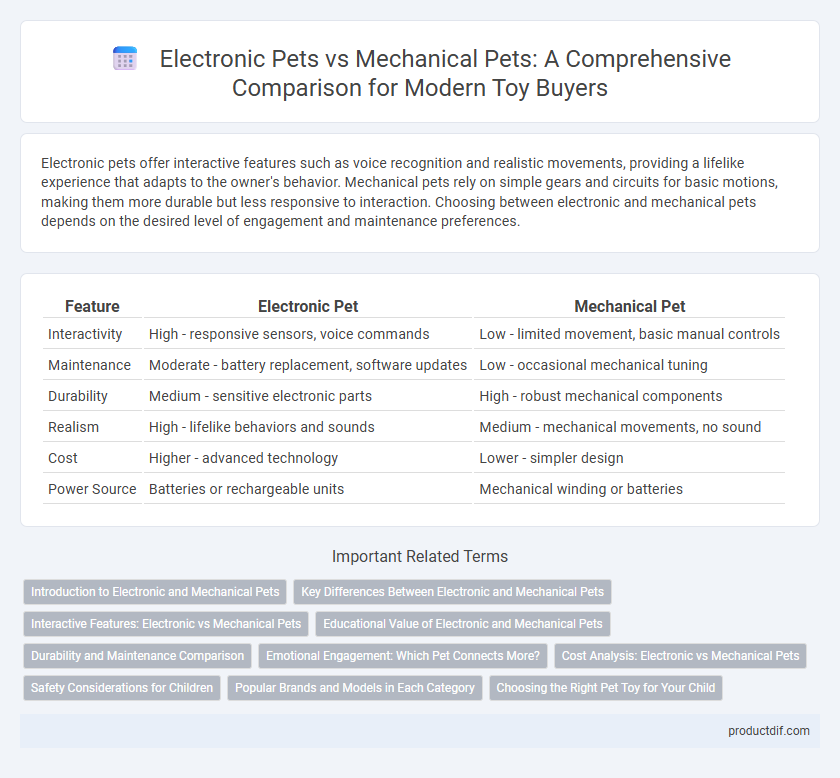 Electronic Pets vs Mechanical Pets: A Comprehensive Comparison for Modern Toy Buyers