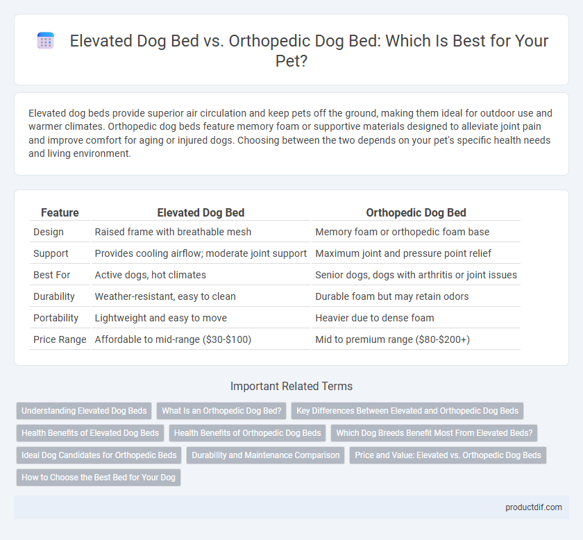 Elevated Dog Bed vs. Orthopedic Dog Bed: Which Is Best for Your Pet?
