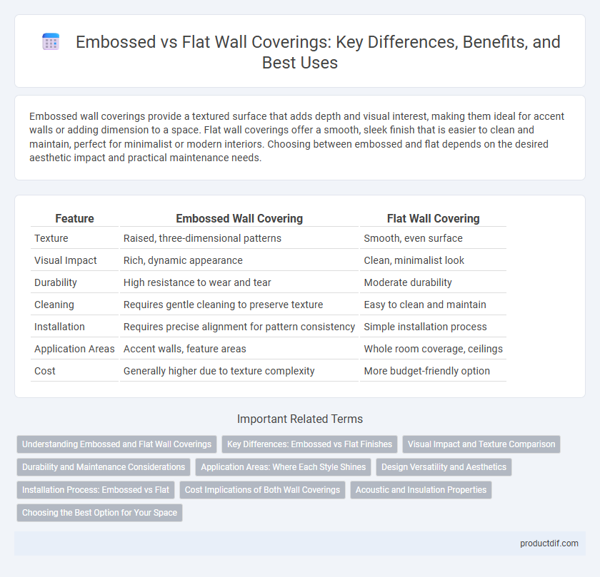 Embossed vs Flat Wall Coverings: Key Differences, Benefits, and Best Uses