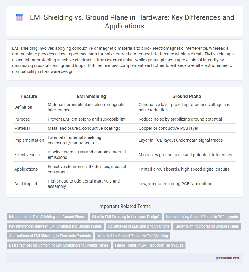 EMI Shielding vs. Ground Plane in Hardware: Key Differences and Applications