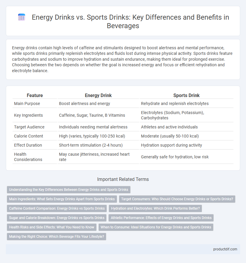 Energy Drinks vs. Sports Drinks: Key Differences and Benefits in Beverages