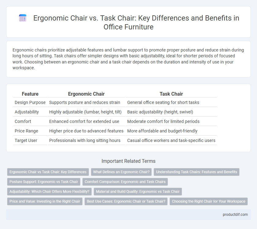 Ergonomic Chair vs. Task Chair: Key Differences and Benefits in Office Furniture