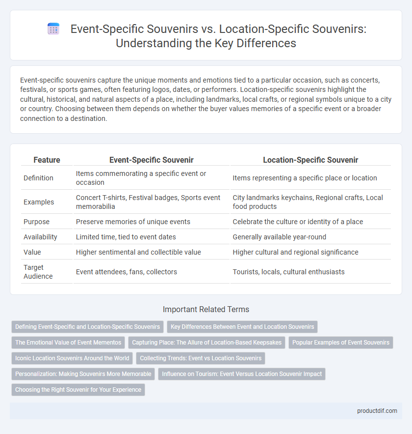 Event-Specific Souvenirs vs. Location-Specific Souvenirs: Understanding the Key Differences