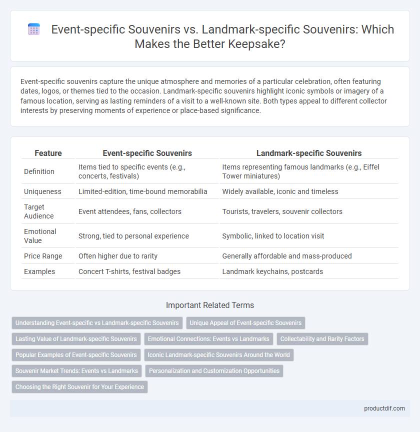 Event-specific Souvenirs vs. Landmark-specific Souvenirs: Which Makes the Better Keepsake?