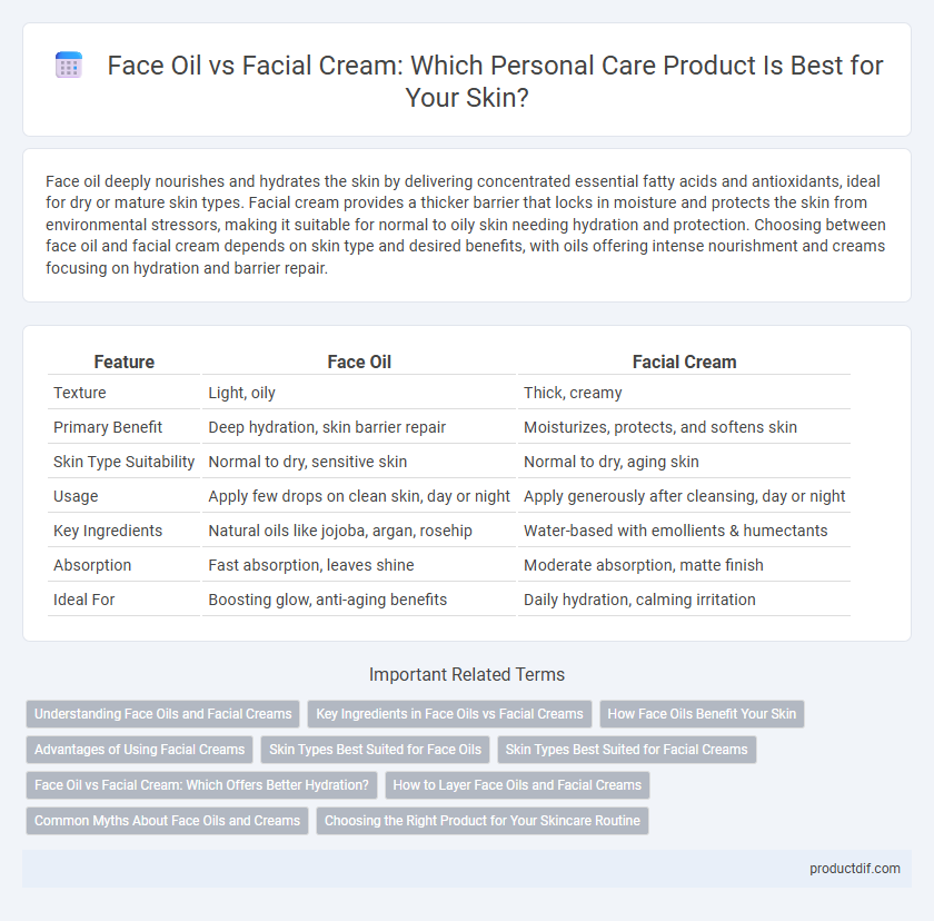 Face Oil vs Facial Cream: Which Personal Care Product Is Best for Your Skin?