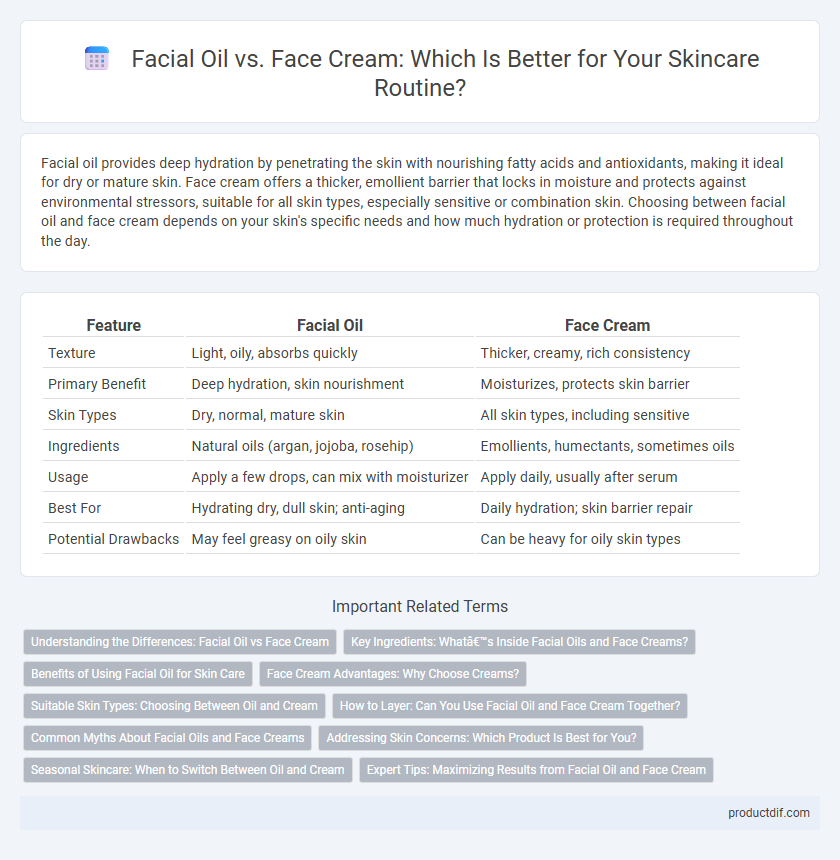 Facial Oil vs. Face Cream: Which Is Better for Your Skincare Routine?
