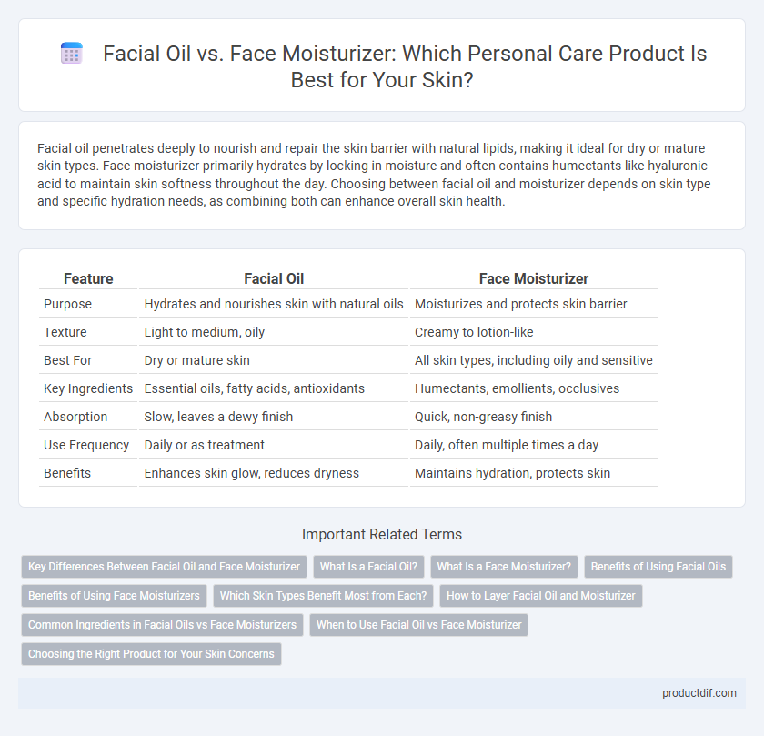 Facial Oil vs. Face Moisturizer: Which Personal Care Product Is Best for Your Skin?
