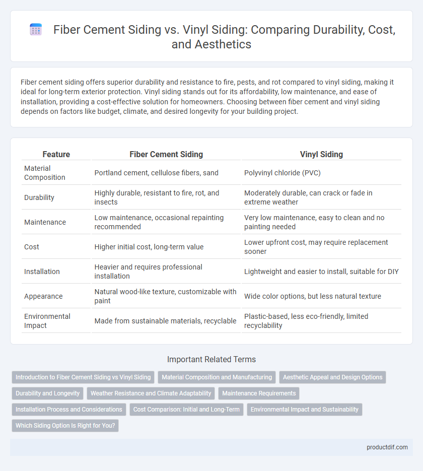 Fiber Cement Siding vs. Vinyl Siding: Comparing Durability, Cost, and Aesthetics