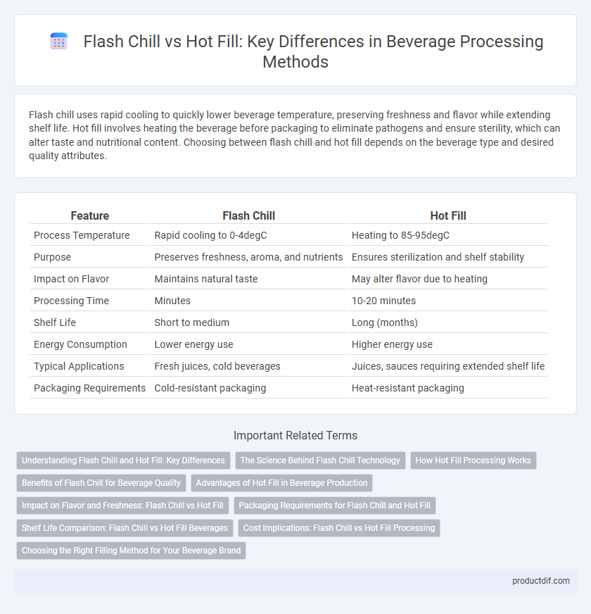 Flash Chill vs Hot Fill: Key Differences in Beverage Processing Methods