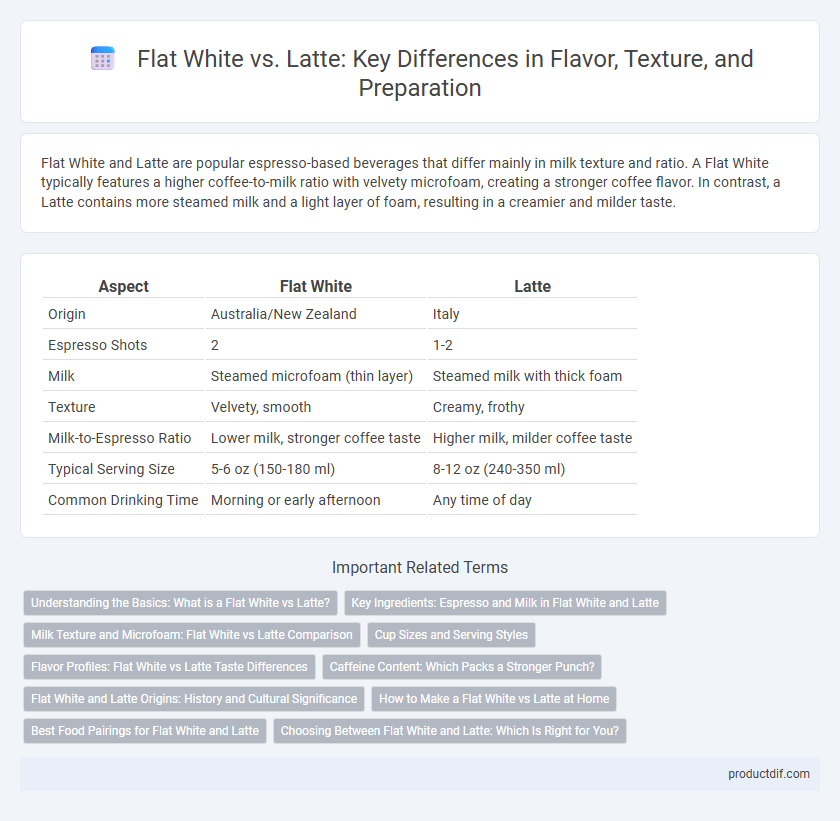 Flat White vs. Latte: Key Differences in Flavor, Texture, and Preparation