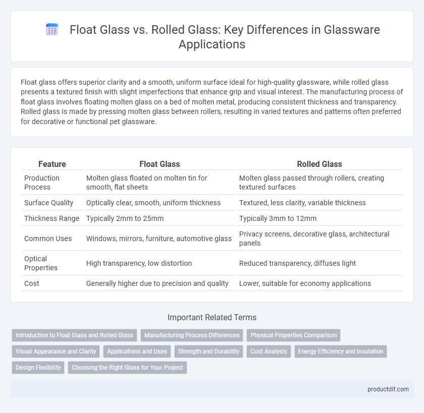 Float Glass vs. Rolled Glass: Key Differences in Glassware Applications