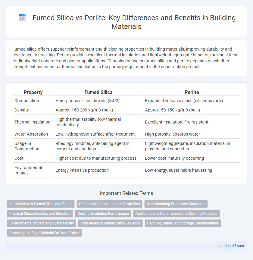 Fumed Silica vs Perlite: Key Differences and Benefits in Building Materials