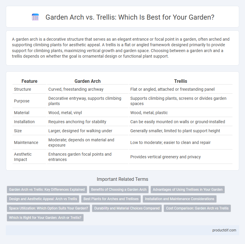 Garden Arch vs. Trellis: Which Is Best for Your Garden?