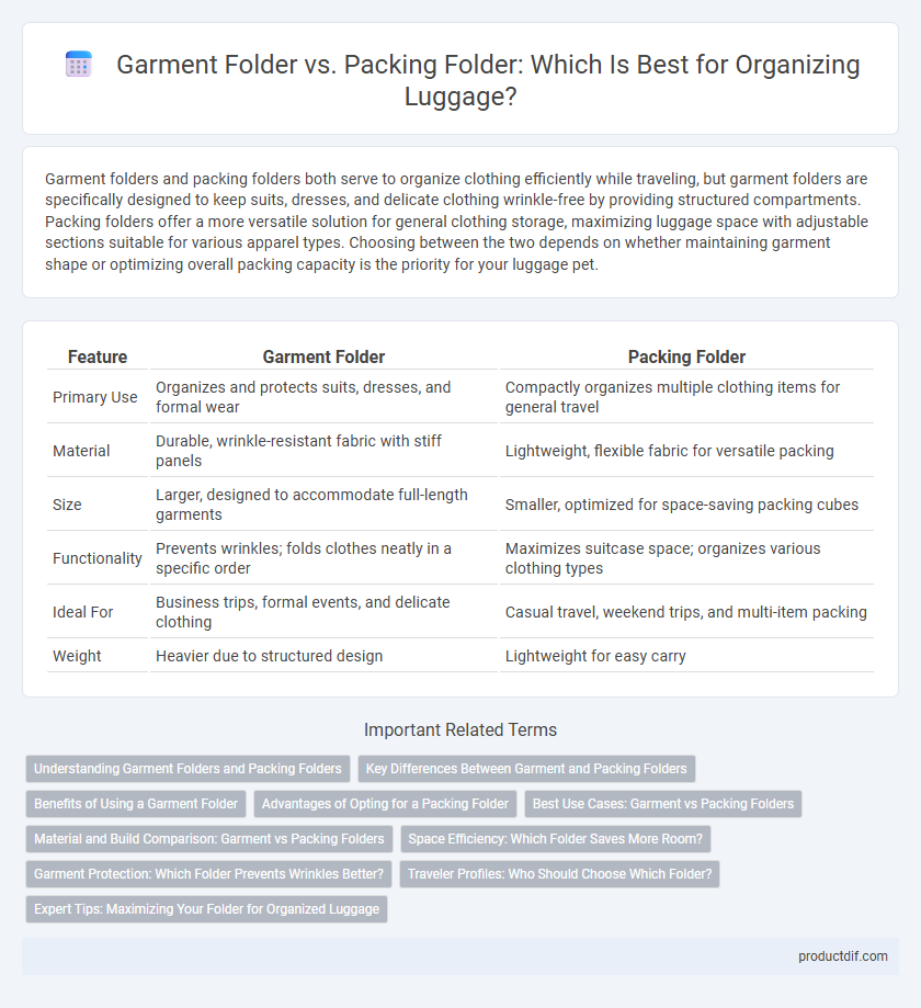 Garment Folder vs. Packing Folder: Which Is Best for Organizing Luggage?