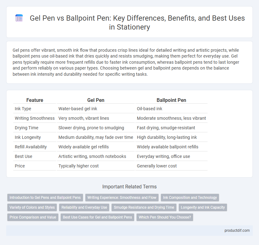 Gel Pen vs Ballpoint Pen: Key Differences, Benefits, and Best Uses in Stationery