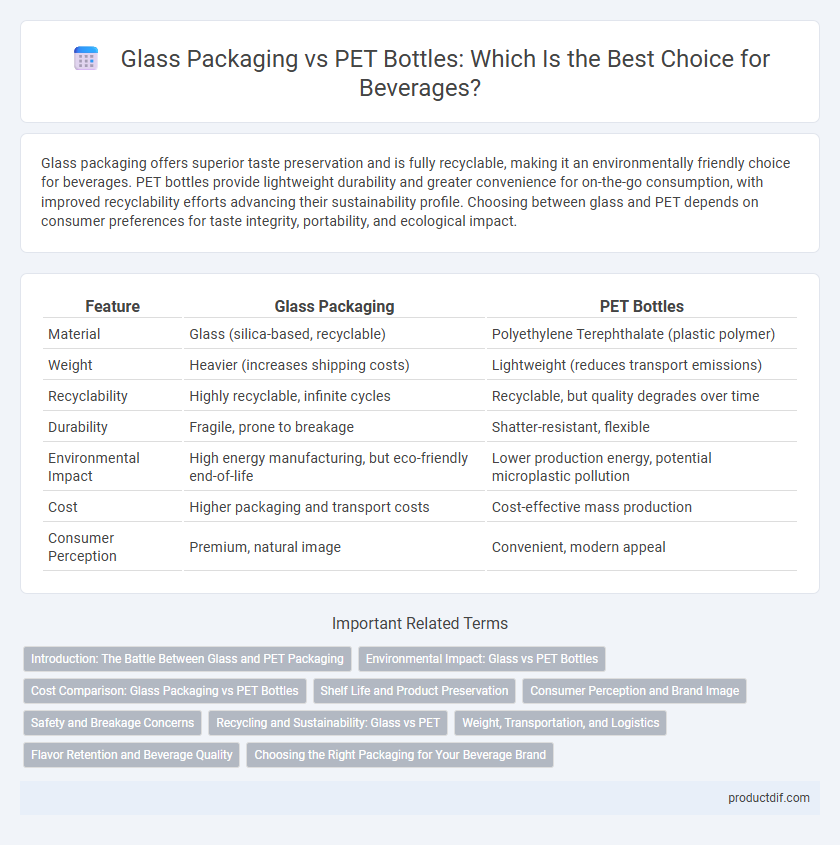 Glass Packaging vs PET Bottles: Which Is the Best Choice for Beverages?
