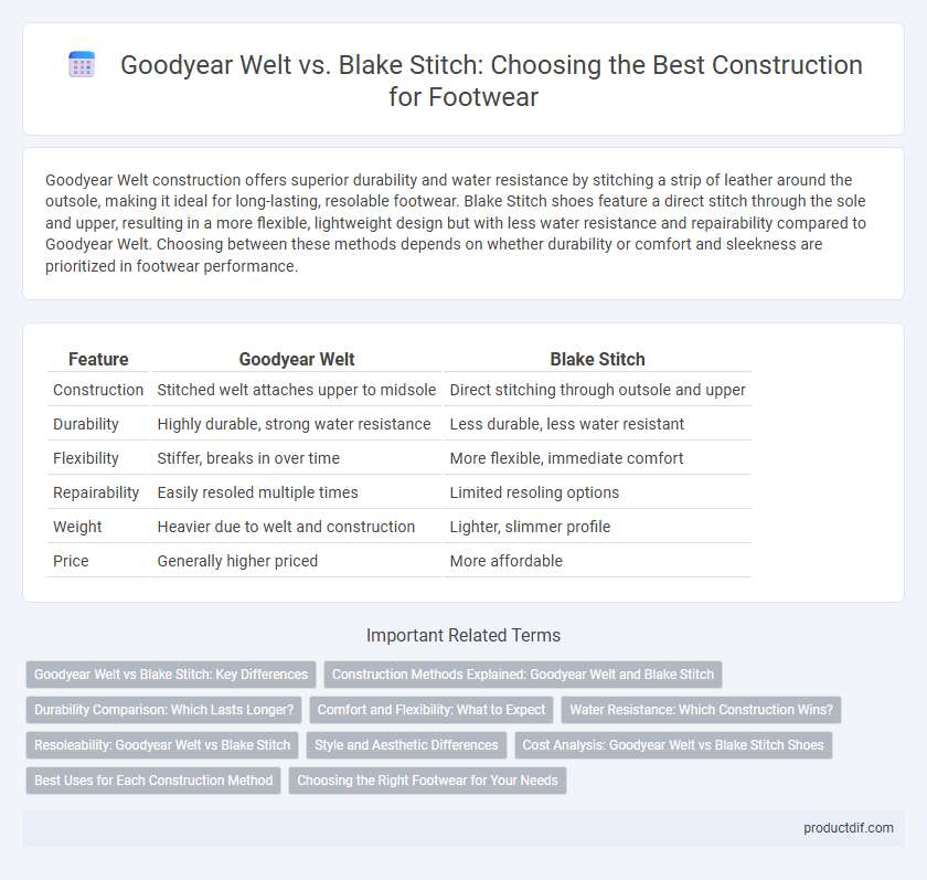 Goodyear Welt vs. Blake Stitch: Choosing the Best Construction for Footwear