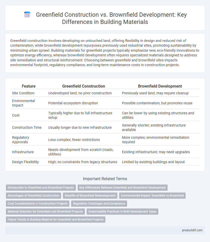 Greenfield Construction vs. Brownfield Development: Key Differences in Building Materials