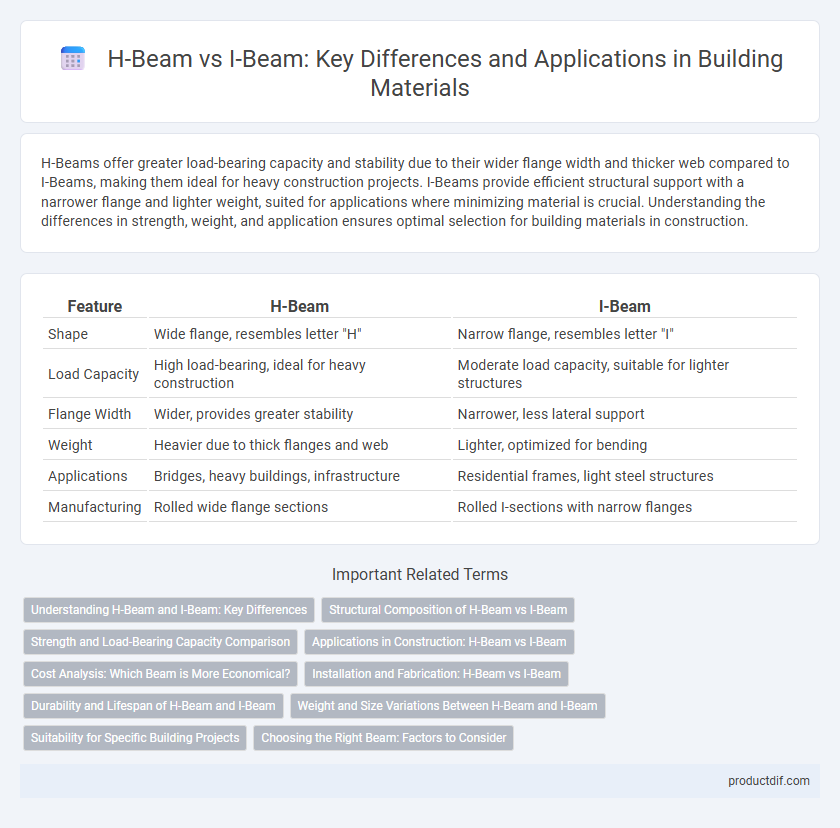 H-Beam vs I-Beam: Key Differences and Applications in Building Materials