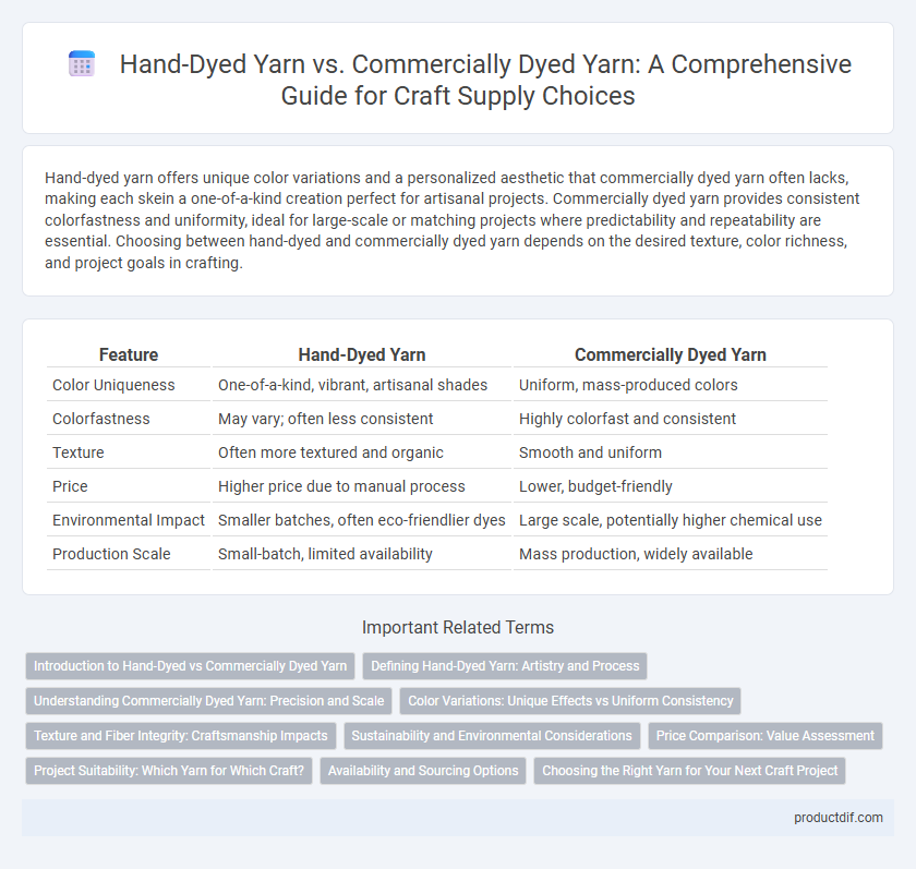 Hand-Dyed Yarn vs. Commercially Dyed Yarn: A Comprehensive Guide for Craft Supply Choices