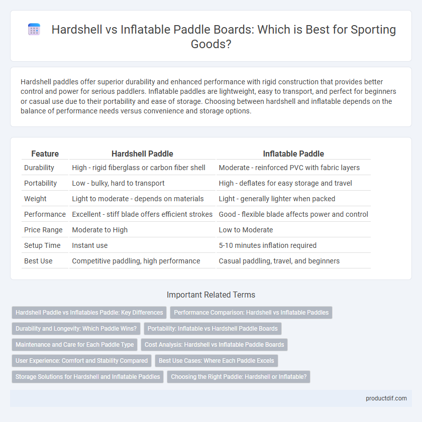 Hardshell vs Inflatable Paddle Boards: Which is Best for Sporting Goods?