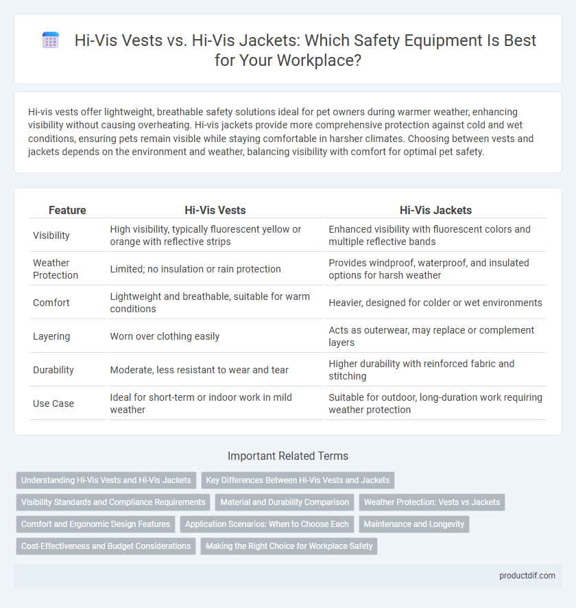 Hi-Vis Vests vs. Hi-Vis Jackets: Which Safety Equipment Is Best for Your Workplace?