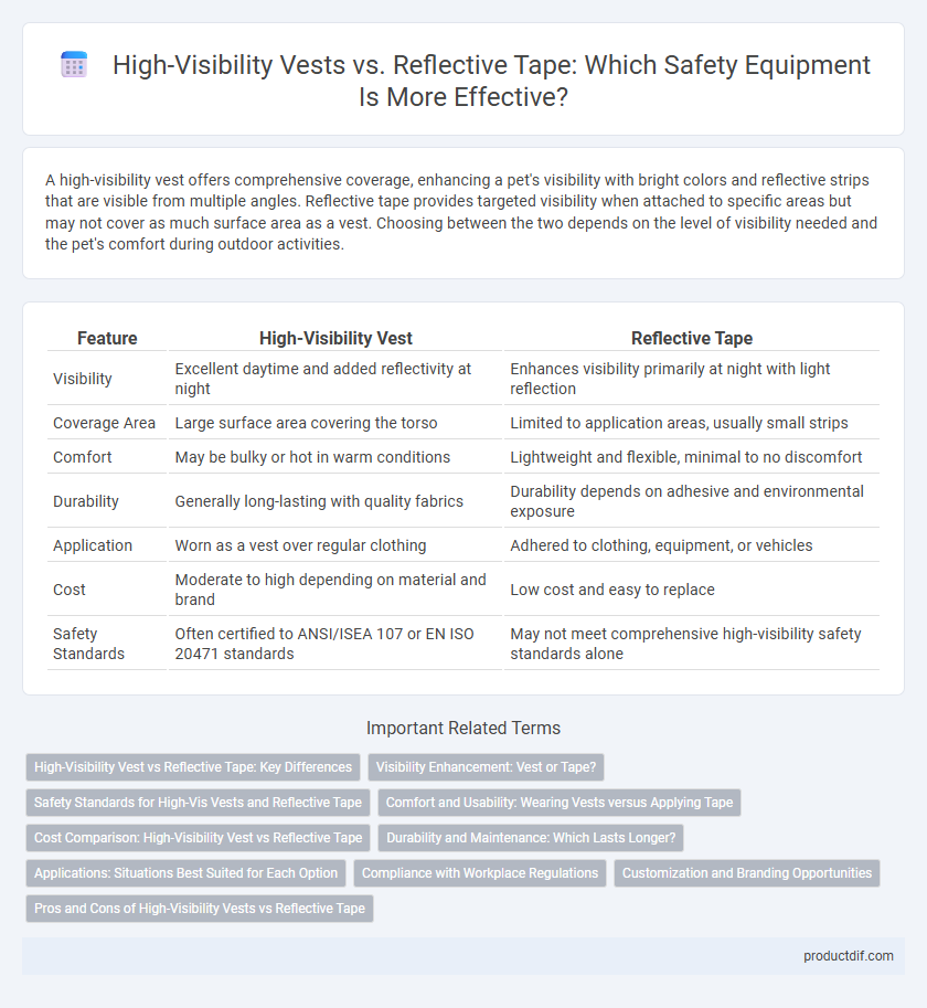 High-Visibility Vests vs. Reflective Tape: Which Safety Equipment Is More Effective?
