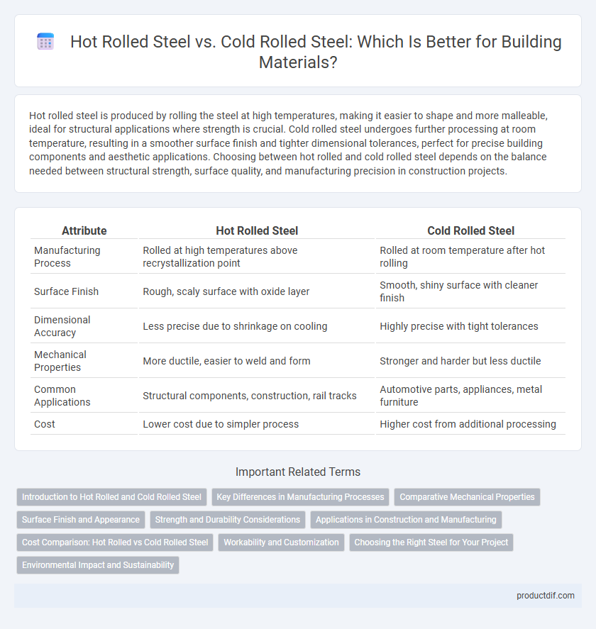 Hot Rolled Steel vs. Cold Rolled Steel: Which Is Better for Building Materials?