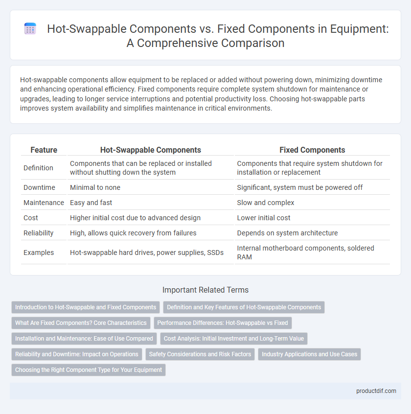 Hot-Swappable Components vs. Fixed Components in Equipment: A Comprehensive Comparison