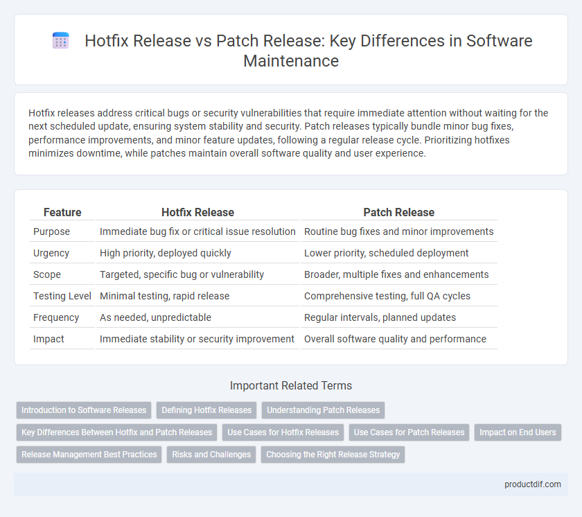 Hotfix Release vs Patch Release: Key Differences in Software Maintenance