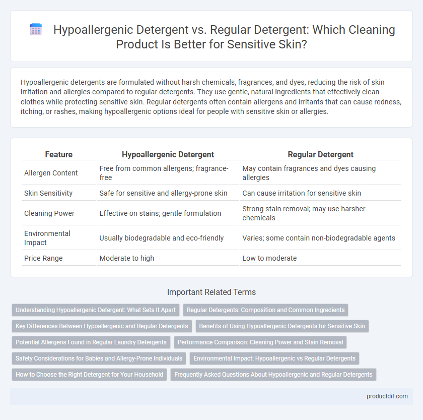Hypoallergenic Detergent vs. Regular Detergent: Which Cleaning Product Is Better for Sensitive Skin?