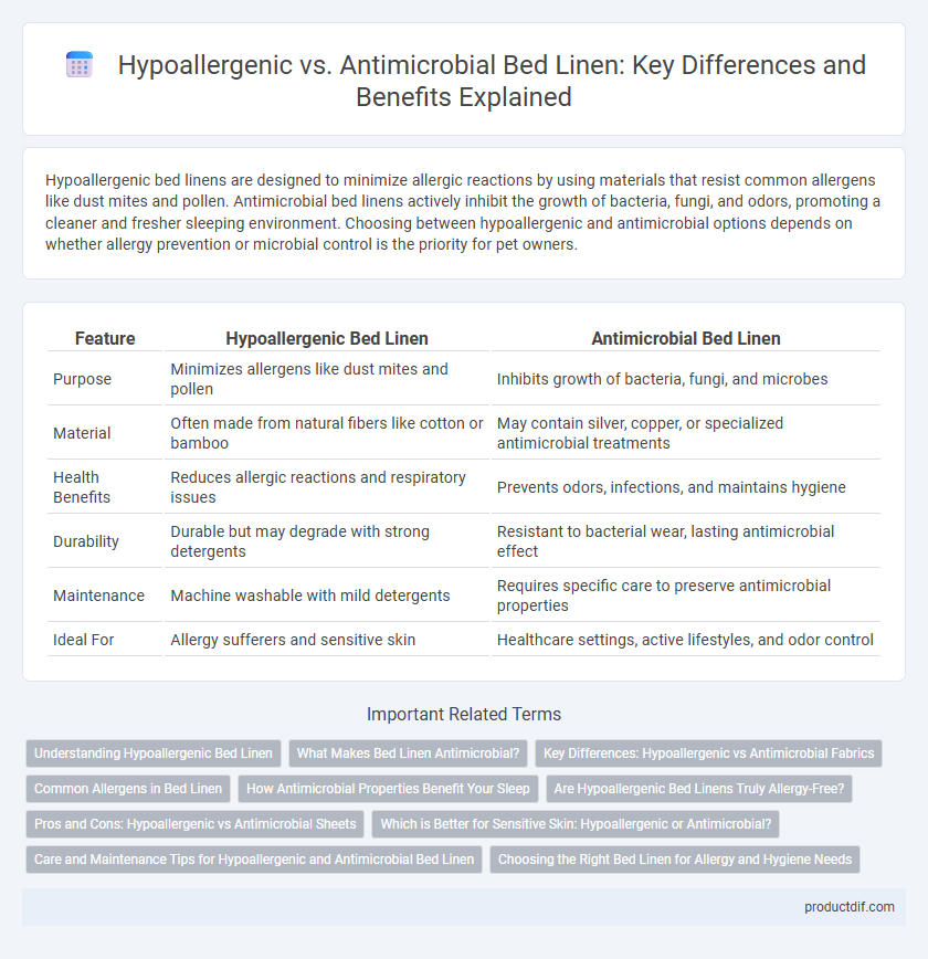 Hypoallergenic vs. Antimicrobial Bed Linen: Key Differences and Benefits Explained
