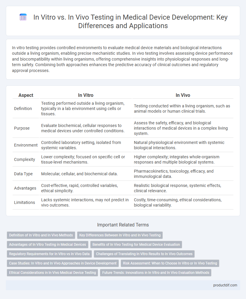 In Vitro vs. In Vivo Testing in Medical Device Development: Key Differences and Applications