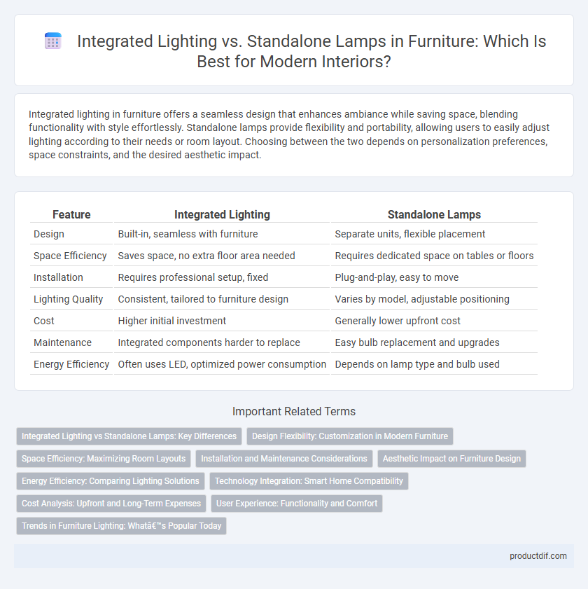 Integrated Lighting vs. Standalone Lamps in Furniture: Which Is Best for Modern Interiors?