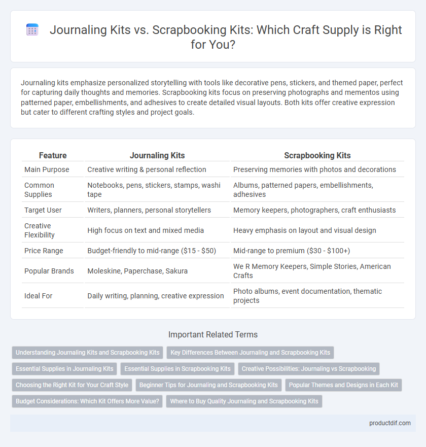 Journaling Kits vs. Scrapbooking Kits: Which Craft Supply is Right for You?