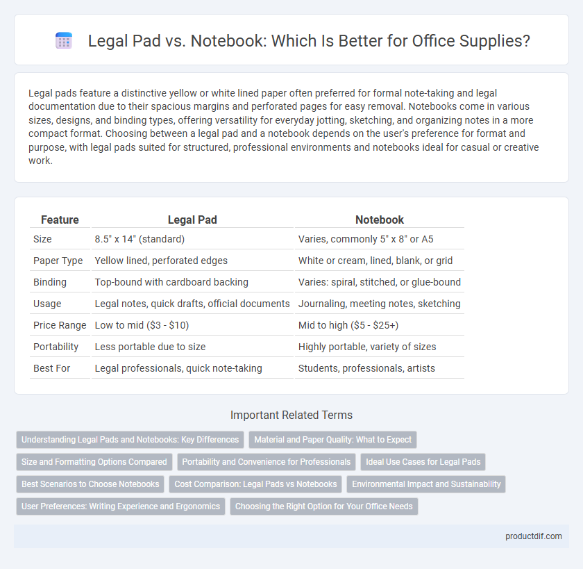 Legal Pad vs. Notebook: Which Is Better for Office Supplies?