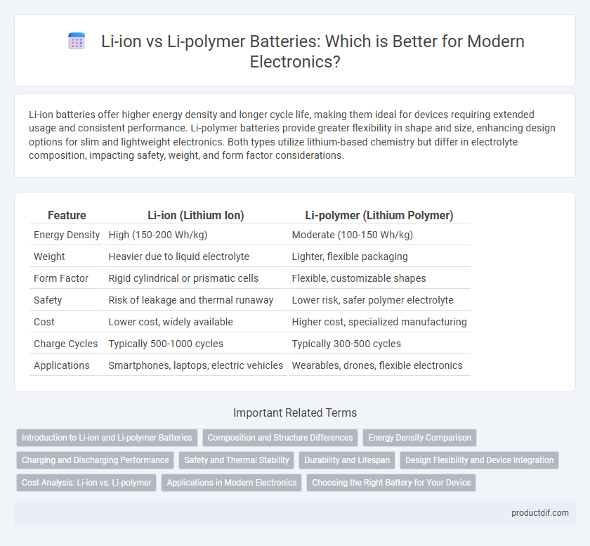 Li-ion vs Li-polymer Batteries: Which is Better for Modern Electronics?